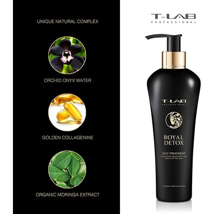 Tratament păr, T-Lab Professional, Royal Detox, negru, 250ml