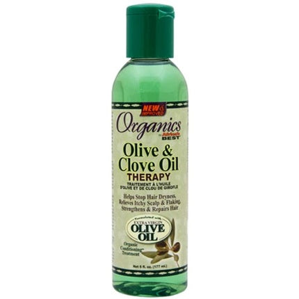 Ser par, Africa's Best Organics, Olive & Clove Oil Therapy, 8oz, verde