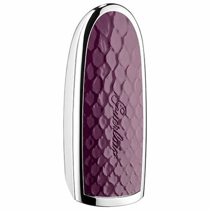 Ruj Guerlain Rouge G Hype Purple, capac metalizat argintiu, finisaj texturat violet