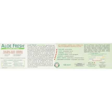 Pasta de dinți gel, Aloe Fresh, cristale mentă, 68g