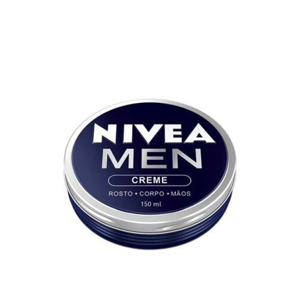 Crema de față Nivea Men, 150 ml, albastru, cutie metalică