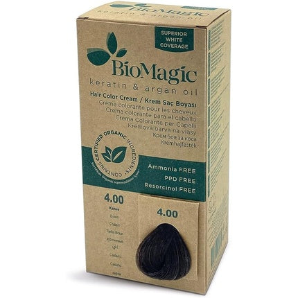 Vopsea păr, BioMagic, Keratin Argan Oil, maro