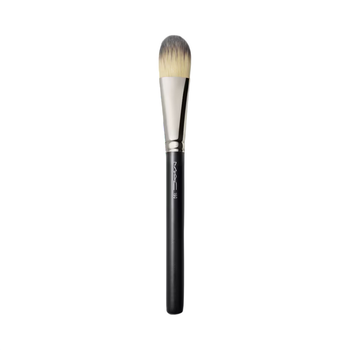Pensulă pentru fond de ten MAC Synthetic Foundation Brush 190, peri sintetici