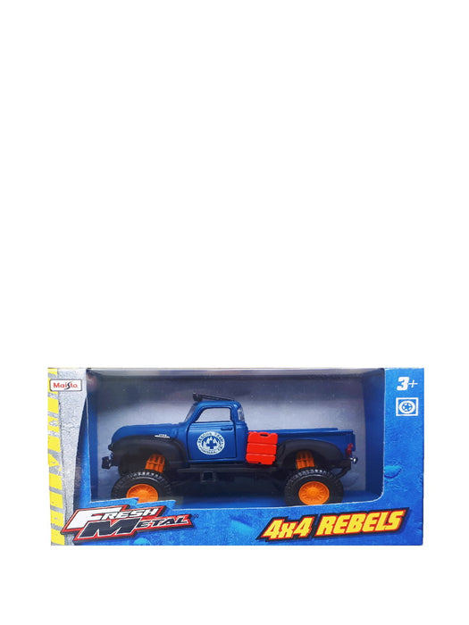 Mașinuță de jucărie Maisto Fresh Metal 4x4 Rebels, camionetă albastră, 3+