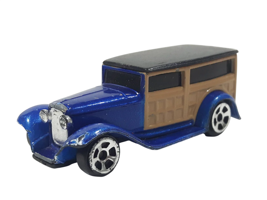 Mașinuță de jucărie Maisto Fresh Metal Miniature Toy Cars, model vintage, albastru și maro