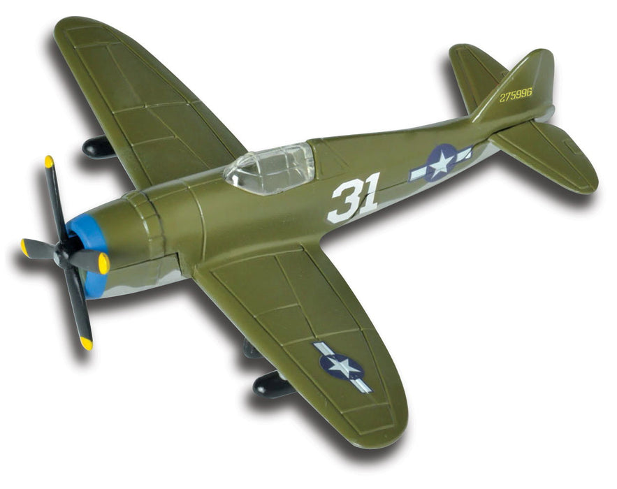 Avion de jucărie Maisto Fresh Metal Tailwinds Toy Planes, cu elice, verde