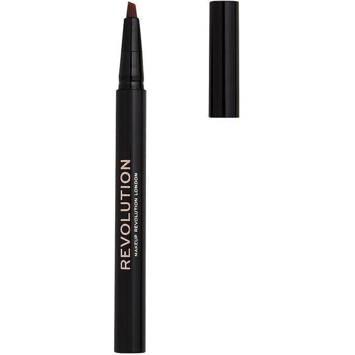 Creion cremă pentru sprâncene Makeup Revolution Bushy Brow, maro închis, 0.5 ml