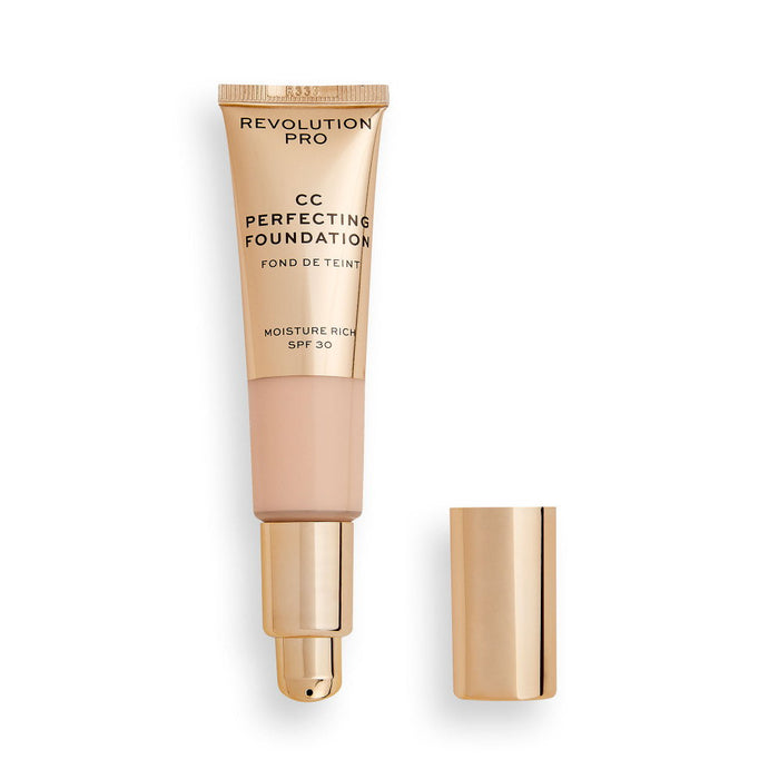 Cremă CC Makeup Revolution Pro CC Perfecting, hidratantă, nuanța F10, SPF 30, 26 ml