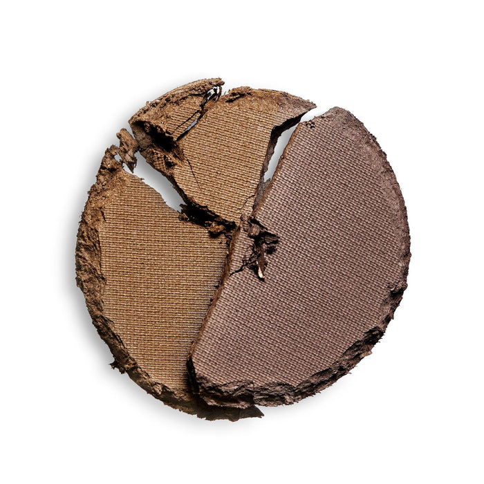 Pudră pentru sprâncene Makeup Revolution REVOLUTION PRO Duo Brow Powder, vegană, nuanța Ebony, 2,2 g