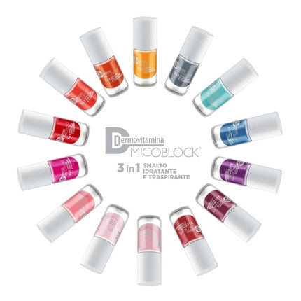 Smalt Unghii Dermovitamina Micoblock 3in1 Portocaliu Strălucitor 5ml