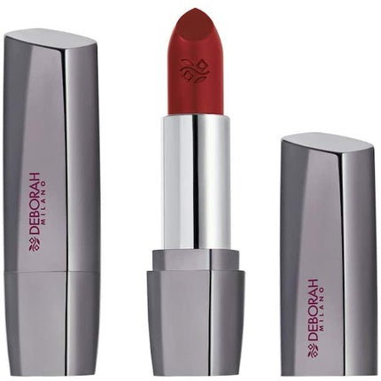 Ruj Deborah Milano 01, 23g, culoare roșie, ambalaj metalic gri