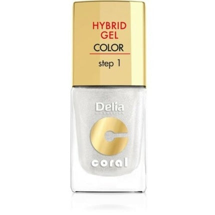 Oja Gel, Delia, Coral, alb perlat, 11ml
