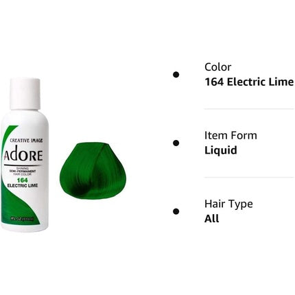 Vopsea de păr, Adore, Electric Lime, semipermanent