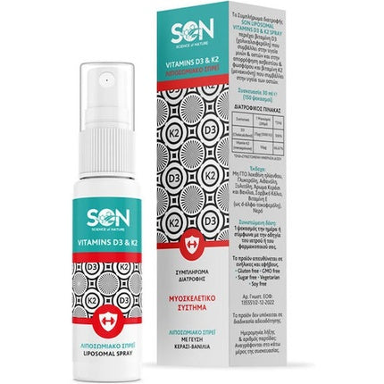 Spray Vitamine D3 K2 Liposomal, Science Of Nature, 30 ml