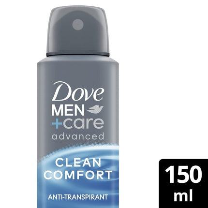 Deodorant Spray Dove Men+Care Advanced Clean Comfort, 150 ml, gri