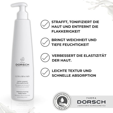 Lapte de corp Farma Dorsch Ultra Firming Skin, 254 g, Alb