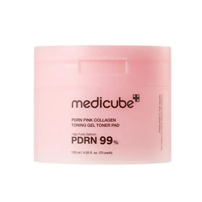 Discuri tonice Medicube PDRN Pink Collagen Toning Gel, antiîmbătrânire și pentru fermitate, 120 ml, 70 buc