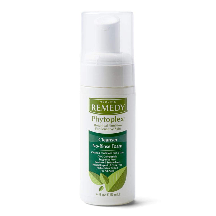 Spumă de curățare Medline Remedy Phytoplex, fără clătire, pentru piele sensibilă, 118 ml