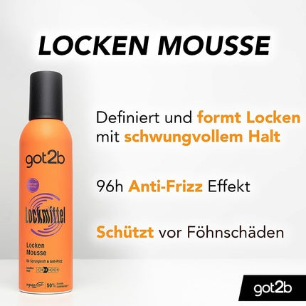 Spumă got2b, Locken Mousse, 250ml, Portocaliu