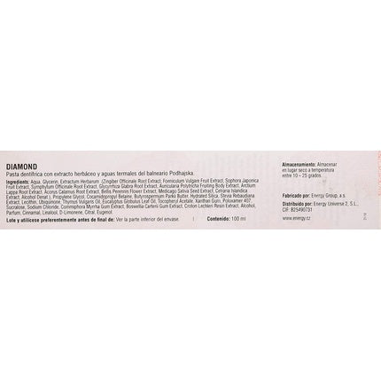 Pasta de dinti, Energy, Diamond, 100ml