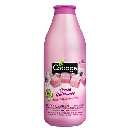 Gel de duș Cottage Sweet Marshmallow Milk, 750ml, roz