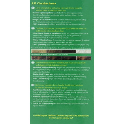 Vopsea de păr, Hennaplus, Long Lasting, 5.35, ciocolatiu