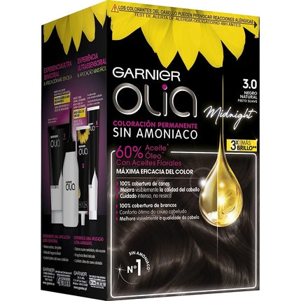 Vopsea de păr permanentă, Garnier, Olia, maro închis