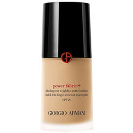 Fond de ten mat, Giorgio Armani, Power Fabric Ultra Longwear Weightless Matte Foundation SPF 20, 30 ml