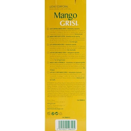 Lotiune de corp, Grisi, Mango, 380ml, alb-galben