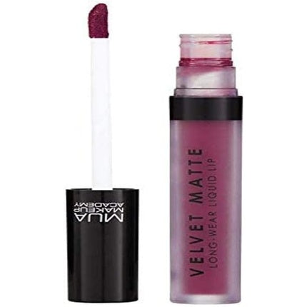 Ruj lichid Velvet Matte MUA Makeup Academy, nuanța Devotion, burgundi