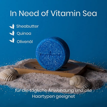 Șampon solid, Happysoaps, Vitamin Sea, albastru