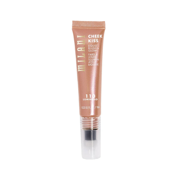 Fard de obraz lichid Milani Cheek Kiss Blush + Glow, cu efect luminos, nuanța 110 Luminoso, 10 ml
