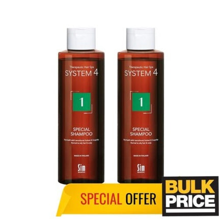 Șampon Sim Sensitive System 4 Special No. 1 pentru păr gras și scalp echilibrat, ambalaj 2 bucăți
