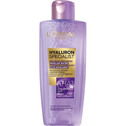 Apa micelară, L'Oréal, Hyaluron Specialist, 200ml