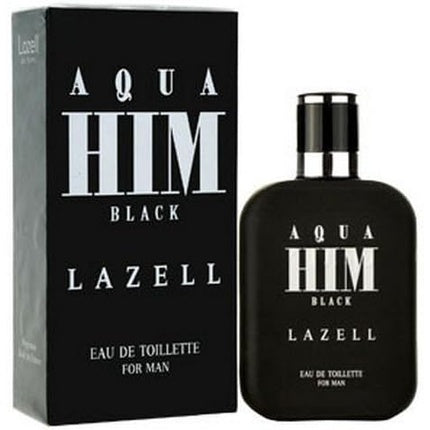 Eau de Toilette Lazell Aqua HIM Black, 100 ml, Negru