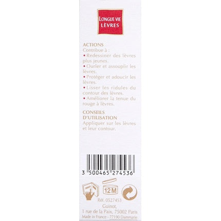 Balsam buze Guinot Longue Vie Levres 15ml Alb Roz
