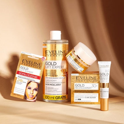Lichid micelar, Eveline Cosmetics, Gold Lift Expert, 500ml