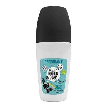 Deodorant Roll-on Marcel's Green Soap, Mimosa & Blackcurrant, 50 ml, Natural