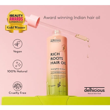 Ulei păr, Delhicious Rich Roots, amla și rozmarin, 100 ml