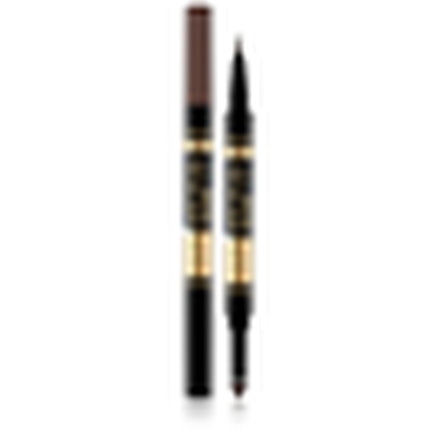 Eyeliner Eveline Cosmetics Brow Art Duo, rezistent la apă, 03 închis