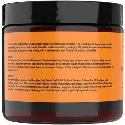 Masca de păr Sunny Isle Jamaican Black Castor Oil Intensive Repair Masque, 16 Fl Oz