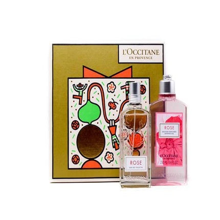 Set parfumuri L'Occitane Rose Eau de Toilette 75ml, roz