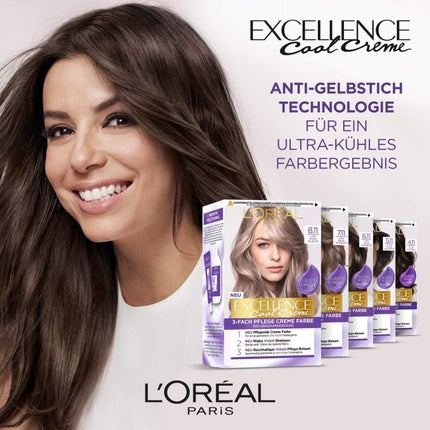 Vopsea de păr, L'Oréal Paris, Excellence Cool Crème, 258 g