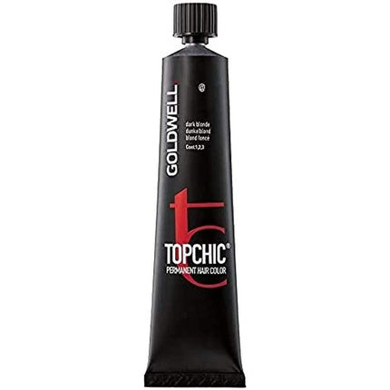 Vopsea de păr permanentă, Goldwell, Topchic 4NaKk, Mid Brown Elumenated Intense Copper, 60ml