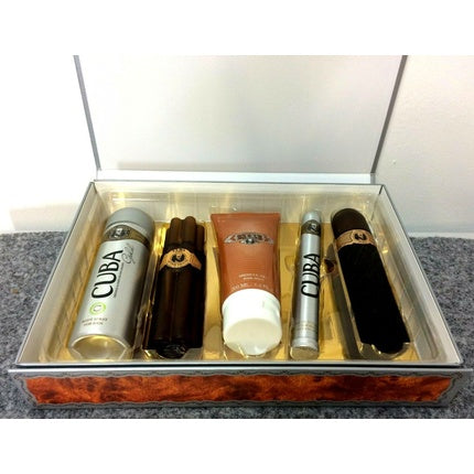 Set parfum și îngrijire, No-Name, Cuba Gold, 35ml + gel de duș și spray de corp