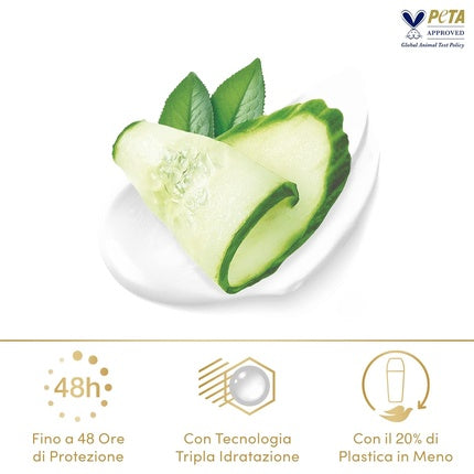 Deodorant roll-on Dove, castravete și ceai verde, 50 ml