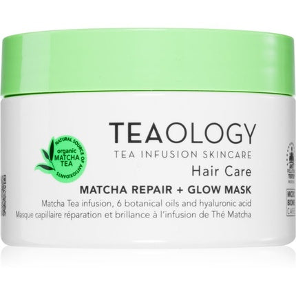 Masca de par TEAOLOGY, Matcha Repair + Glow Mask, alb-verde, 200ml