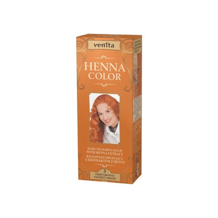 Vopsea păr Venita Henna Color 3 Portocaliu Deschis, 75ml