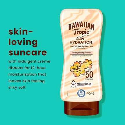 Lotiune protectie solara, Hawaiian Tropic, Silk Hydration Spf50, 180ml