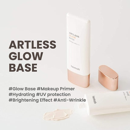 Primer iluminat, Heimish, Artless Glow Base, SPF50+, PA++++, 40 ml